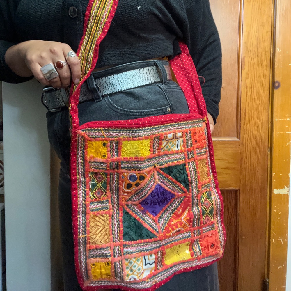 Hippie Handmade Embroidered Tote Bag